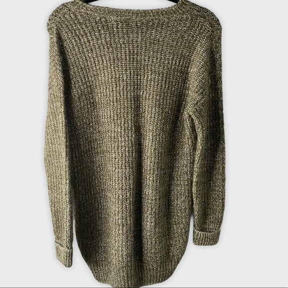 TOPSHOP women’s green Angora mohair Blend cozy Pullover Sweater size 2 - Picture 2 of 4